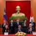Vietnam and EFTA representatives during the signing of a free-trade agreement in Hanoi.