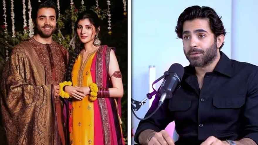 Pakistani actor Sheheryar Munawar with his wife Maheen Siddiqui.
