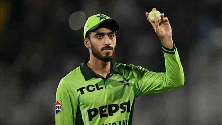 Pakistan all-rounder Arafat Minhas during the ODI match against England.