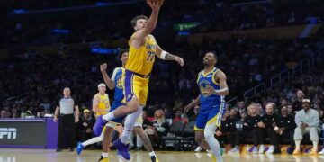 Luka Doncic and Walker Kessler lead the Los Angeles Lakers against the Golden State Warriors in their NBA season opener.