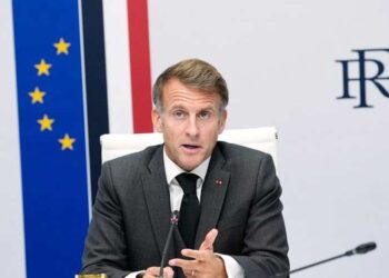 Emmanuel Macron addresses France’s response to protests and unrest amid heightened security measures.