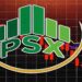 Pakistan Stock Exchange KSE-100 Index falls during Friday morning trading.
