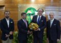 Muhammad Aurangzeb meeting NBP Chairman and President in Karachi