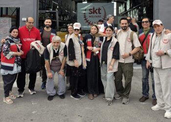 SKT Welfare delegation supporting displaced Palestinian families and patients from Gaza in Jordan