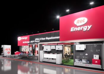 itel Energy Gen-2 battery and Sparta IP66 inverter showcased at Solar Pakistan Expo 2026