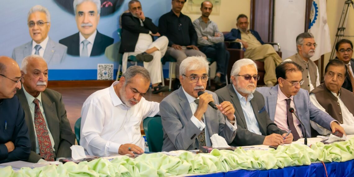 Representatives of Karachi trade bodies and industrial associations attend a high-level meeting on the city’s civic and economic crisis.