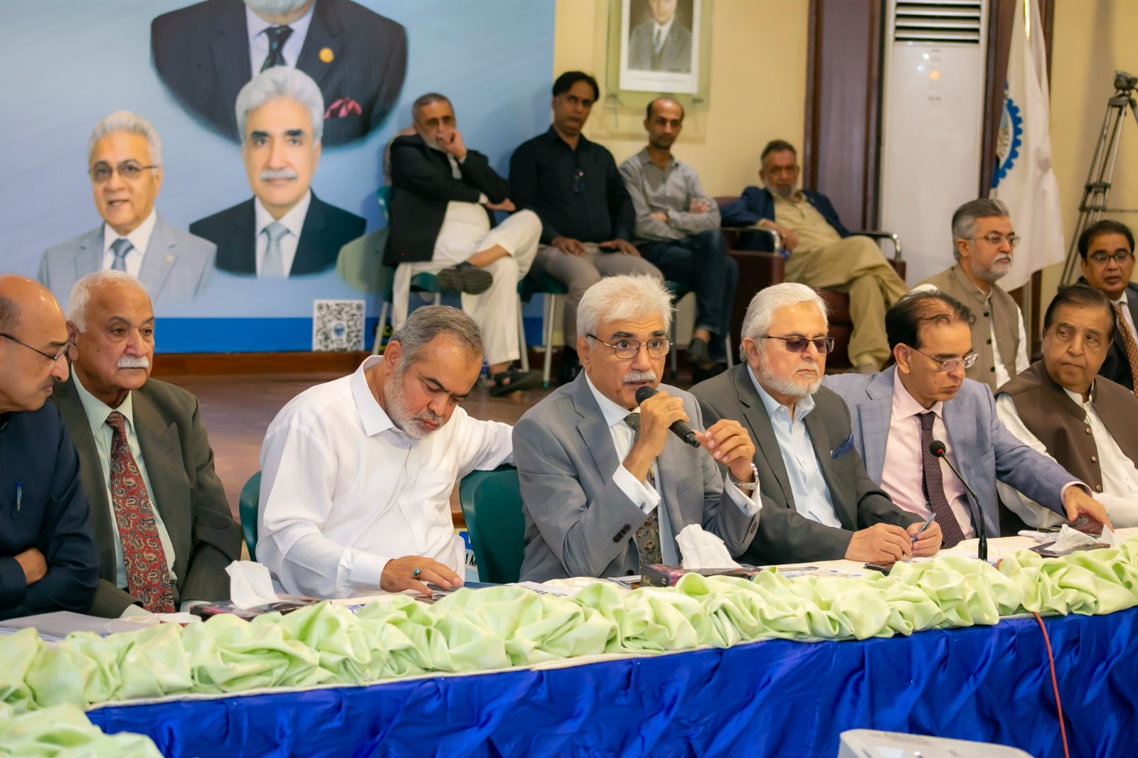 Representatives of Karachi trade bodies and industrial associations attend a high-level meeting on the city’s civic and economic crisis.