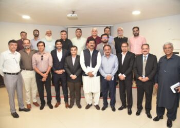 FPCCI fisheries committee members attend the inaugural meeting on Pakistan’s seafood exports and aquaculture development.