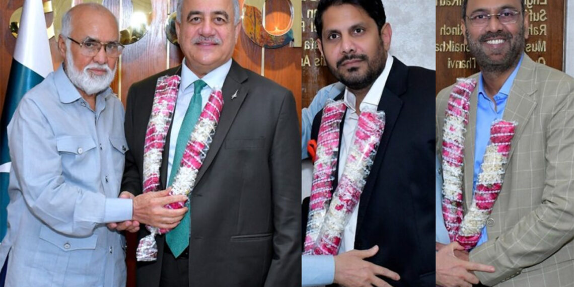 ABAD Chairman Muhammad Hanif Gohar following his unopposed election as head of the Association of Builders and Developers.