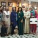 Models showcasing Umisum Atelier’s Eastern luxury and couture ensembles at The Art of Dressing pop-up in Karachi.