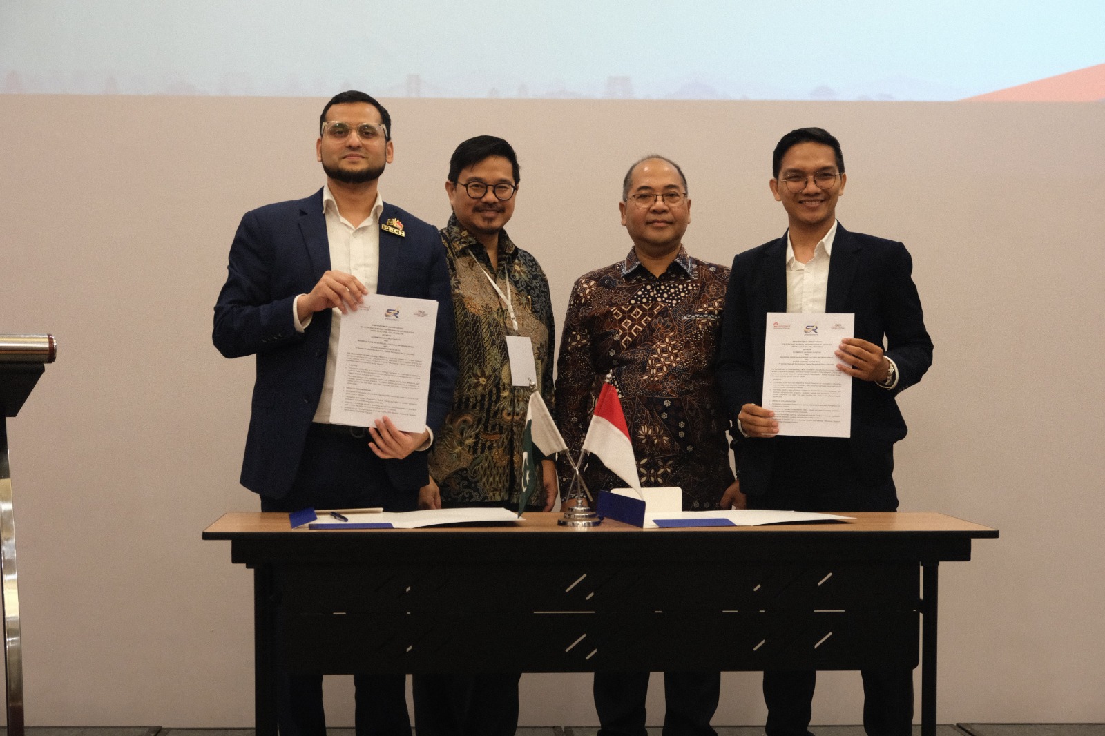 Pakistan and Indonesia business representatives during trade meetings linked to Trade Expo Indonesia 2026 in Tangerang.