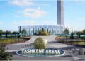 Planned urban development of New Tashkent in Uzbekistan, featuring modern infrastructure, residential areas and green spaces