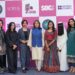Sharmeen Obaid-Chinoy and participants at the Patakha Pictures five-year celebration and 2026 Claim the Frame event in Karachi.