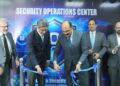 SECP officials and NADRA Chairman Lieutenant General Muhammad Munir Afsar at the inauguration of the Security Operations Centre in Islamabad