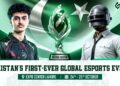 PUBG MOBILE Global Open Season 2 esports tournament in Lahore, Pakistan, featuring international teams and Pakistani competitors.