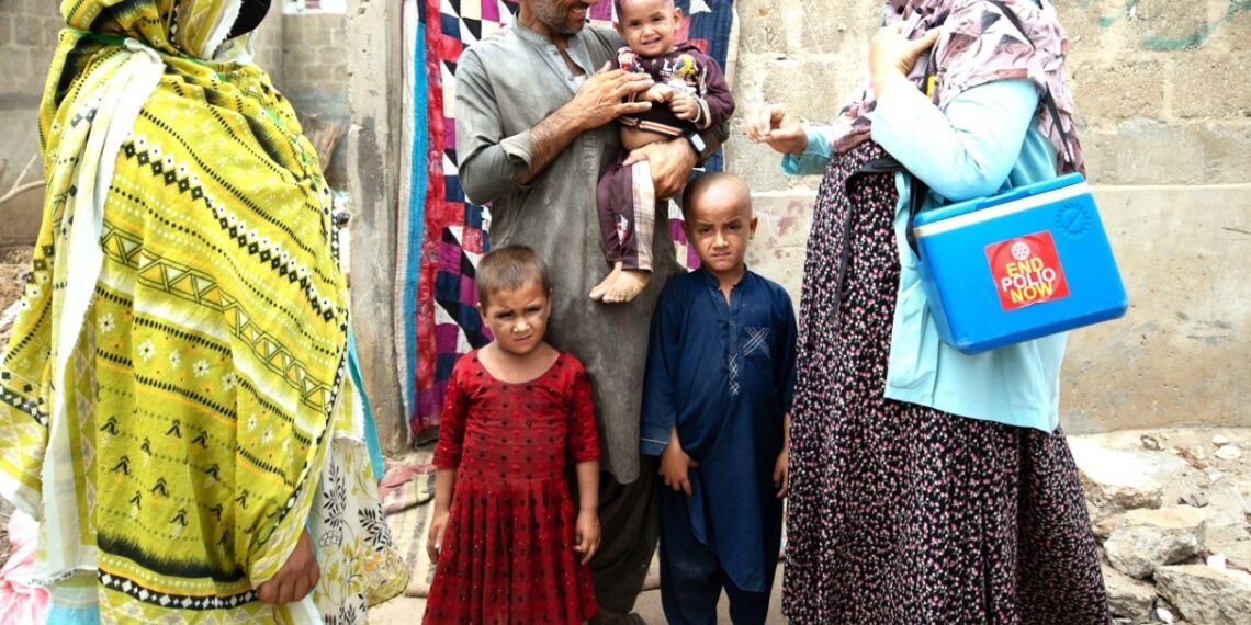 Rotary International and Pakistan’s polio eradication campaign promote vaccination, community engagement and protection for children.