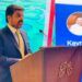 Nasir Hussain Shah speaks at the Climate Finance Accelerator’s Investor Roadshow 2026 in Karachi, highlighting private investment and modern technology to address climate change.