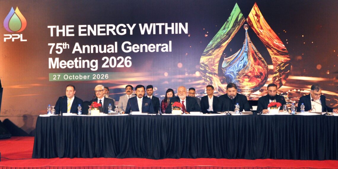 Pakistan Petroleum Limited’s 75th Annual General Meeting in Karachi, where shareholders approved a 60% final cash dividend and the company’s FY2025–26 financial statements.