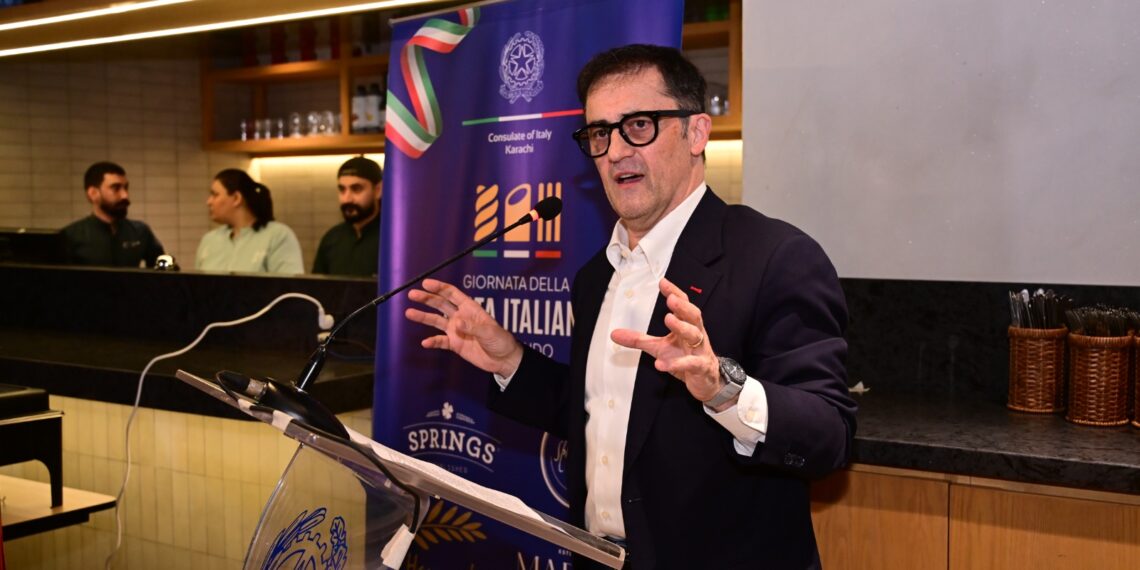 Italian Consulate in Karachi hosts World Italian Pasta Day 2026 to promote Italian cuisine, cultural heritage and Pakistan-Italy cooperation.