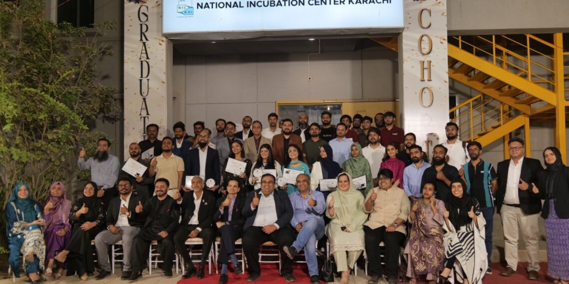 NIC Karachi Cohort 14 graduation ceremony recognising 25 startups and their founders