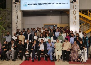 NIC Karachi Cohort 14 graduation ceremony recognising 25 startups and their founders