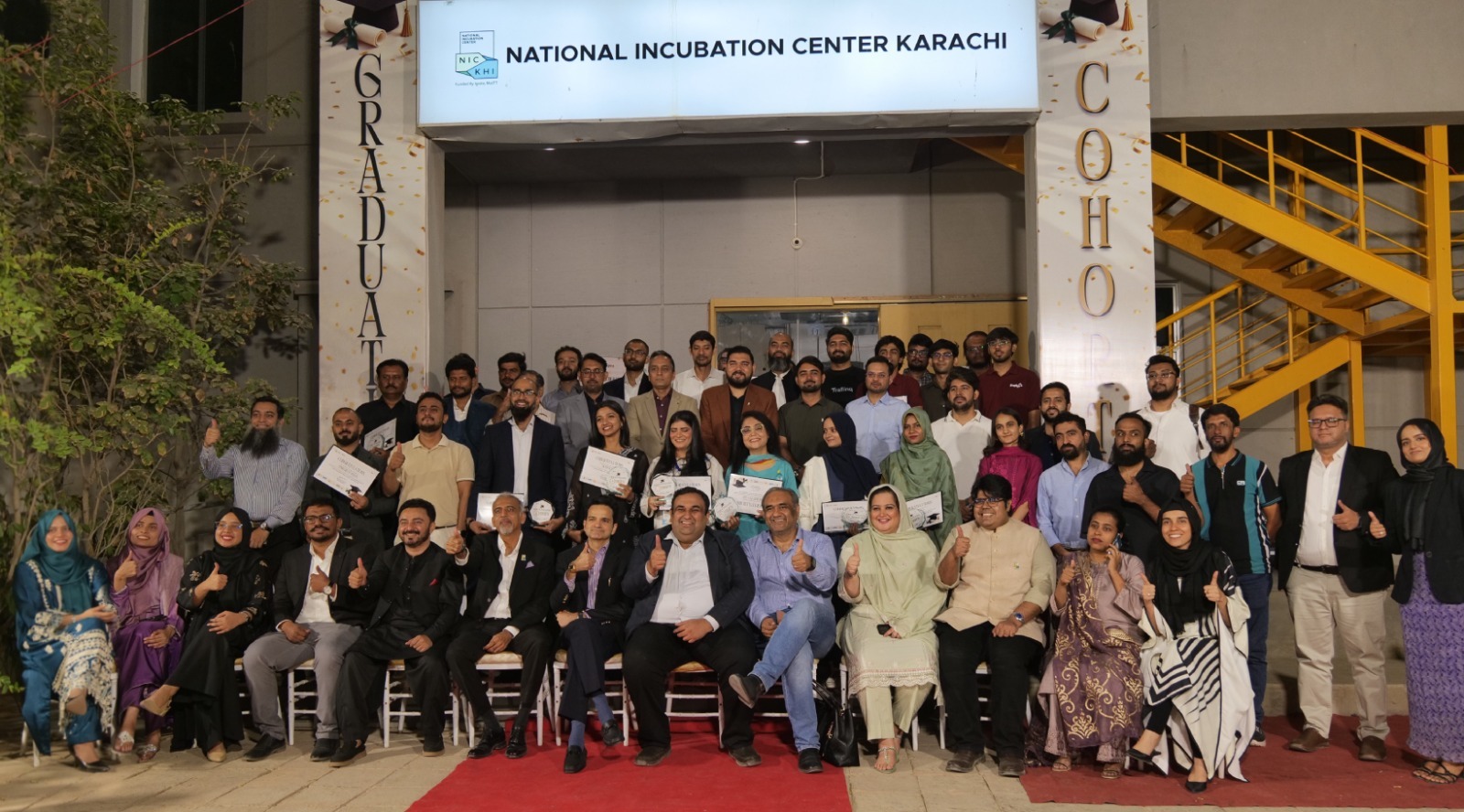 NIC Karachi Cohort 14 graduation ceremony recognising 25 startups and their founders