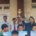 St. Lawrence’s Boys’ School Karachi football team celebrates winning the tournament organised by Reflection School