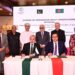 EDF Founder President Dr Muhammad Farooq Afzal and Bangladesh Deputy High Commissioner Muhammad Sakib Sadakat sign an MoU to promote trade and investment between Pakistan and Bangladesh.