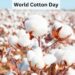 Karachi Cotton Association officials and cotton trade representatives at World Cotton Day in Karachi
