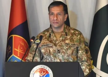 ISPR Director General Lieutenant General Ahmed Sharif Chaudhry discussing Pakistan's position on Iran joining the Makkah Defence Alliance.