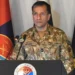 ISPR Director General Lieutenant General Ahmed Sharif Chaudhry discussing Pakistan's position on Iran joining the Makkah Defence Alliance.