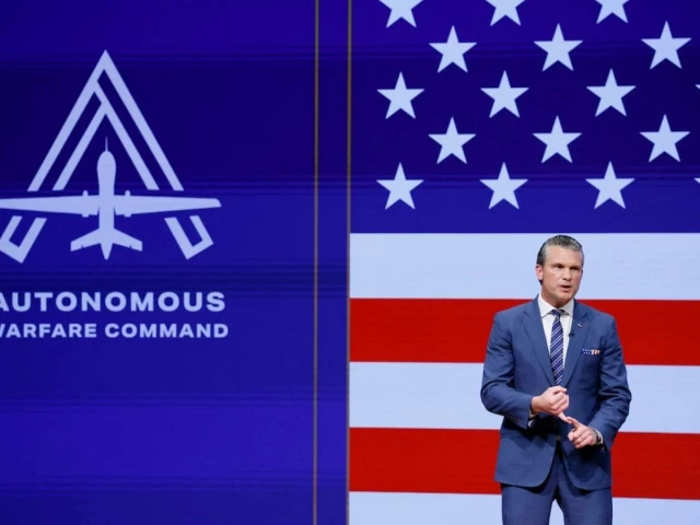Pete Hegseth announces Autonomous Warfare Command at Quantico in Virginia