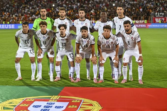 Portugal football team celebrates after rising to fifth in FIFA rankings