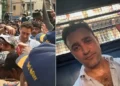 Bollywood actor Imran Khan during the Mumbai protest linked to the Cockroach Janata Party
