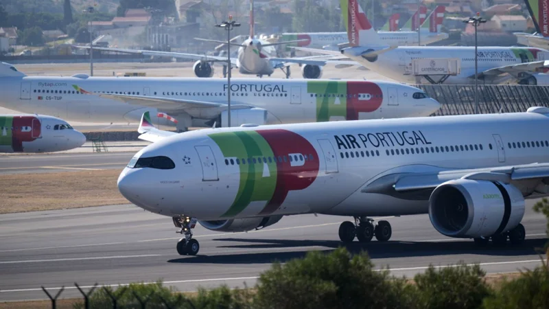 Lufthansa aircraft as the German airline group pursues a potential acquisition of TAP Air Portugal