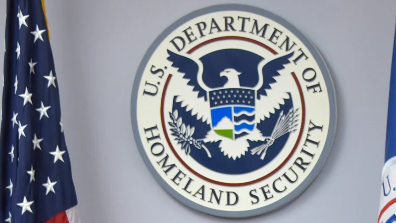US Department of Homeland Security building representing an alleged data breach involving information about more than 41,000 officials.