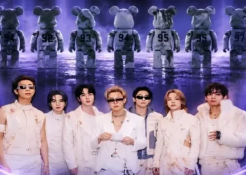 BTS BE@RBRICK collectible figures representing the seven members