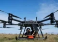 StarGate hexacopter medical evacuation drone designed to transport injured soldiers from the battlefield