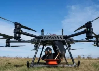 StarGate hexacopter medical evacuation drone designed to transport injured soldiers from the battlefield