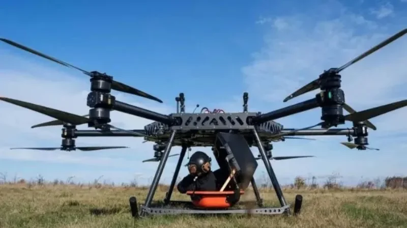 StarGate hexacopter medical evacuation drone designed to transport injured soldiers from the battlefield