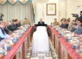 Prime Minister Shehbaz Sharif chairs a winter gas load management meeting in Islamabad