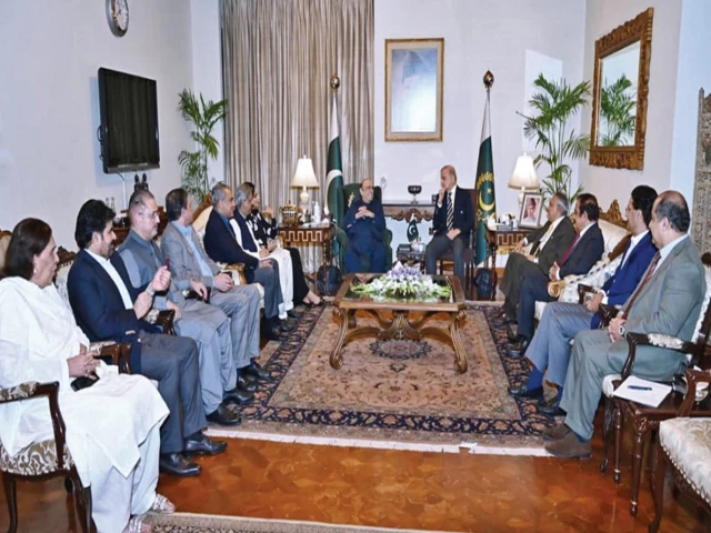 Government and PTI delegations hold talks in Islamabad over the October 4 protest march