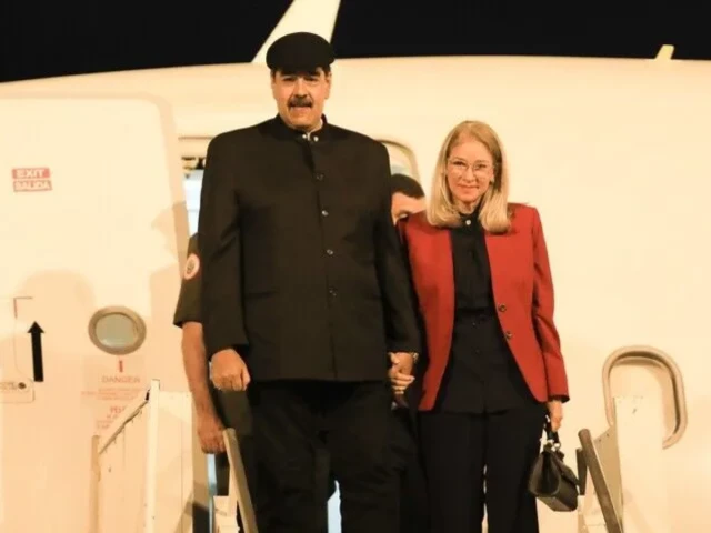 Nicolás Maduro and Cilia Flores during US legal proceedings in New York.